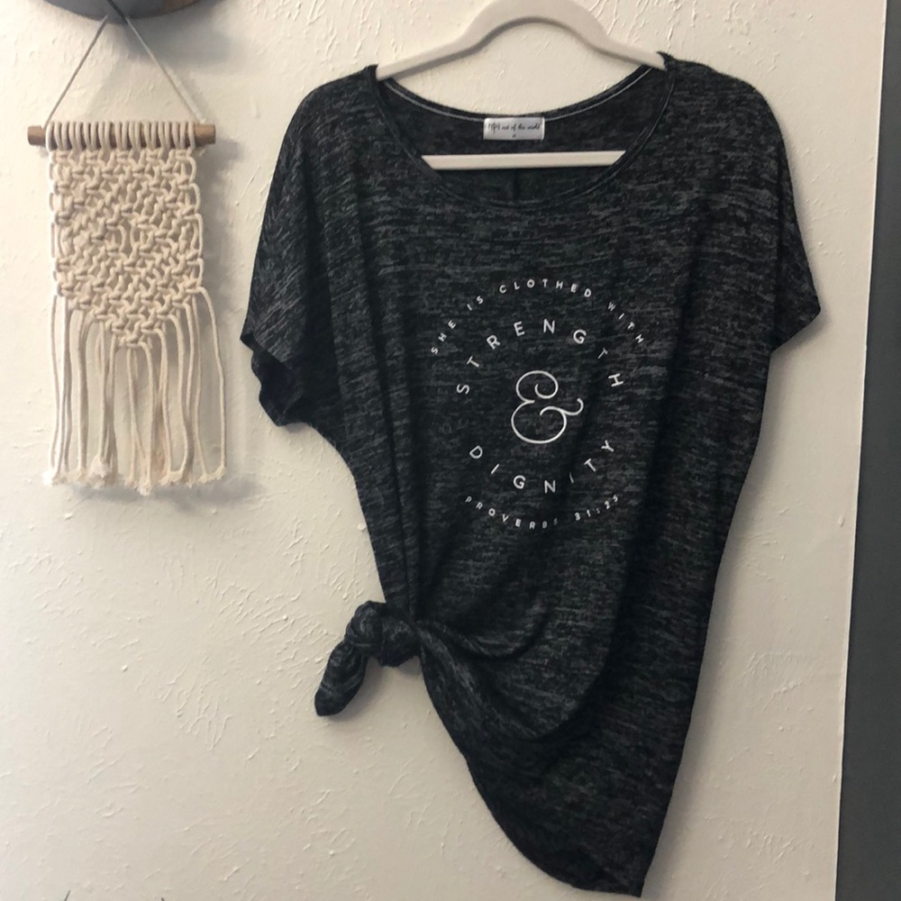 Gray shirt